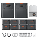 2 x Jackery HomePower 3600 Pro Max + Extra Batteries + Manual Transfer Switch + Cables
