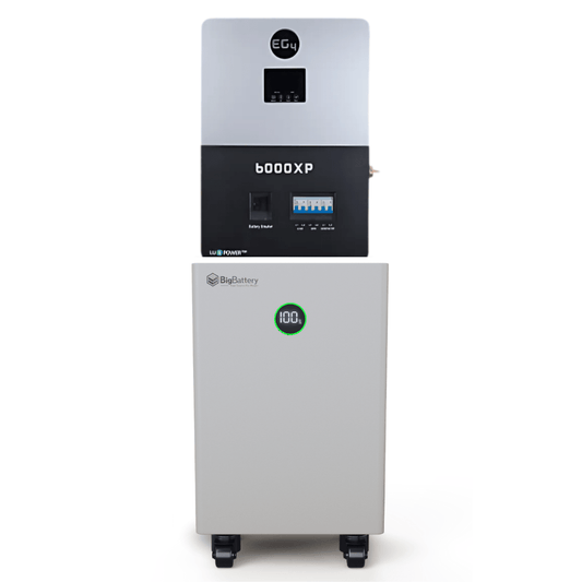 BigBattery NEXUS 51.2V 15kWh LiFePO4 Battery + EG4 6000XP 6000W 48V Split Phase Off-Grid Inverter Kit