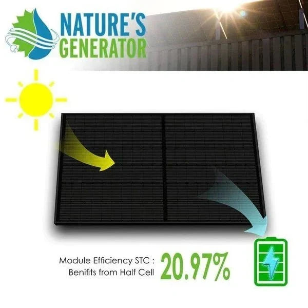 Natures Generator 10 x 410 Watt Monocrystalline Solar Panel With Solar Panel Mount Rack