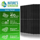 Natures Generator 10 x 410 Watt Monocrystalline Solar Panel