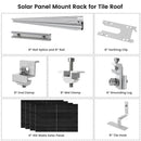 Natures Generator 4 x 410 Watt Monocrystalline Solar Panel With Solar Panel Mount Rack