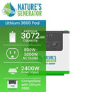 Natures Generator Lithium 3600 Pod