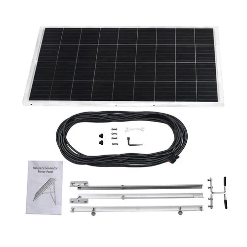 Natures Generator Lithium 3600 Solar Generator With 2 x 410W Monocrystalline Solar Panel