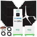 Natures Generator MyGrid 10K + Solar Battery + 12 x 410W Rigid Solar Panel + 350W Wind Turbine
