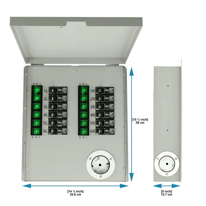 Natures Generator MyGrid 10k + Solar Battery + 12 x 410W Rigid Solar Panels + 50A Manual Transfer Switch + GFCI Box + Smart Plug