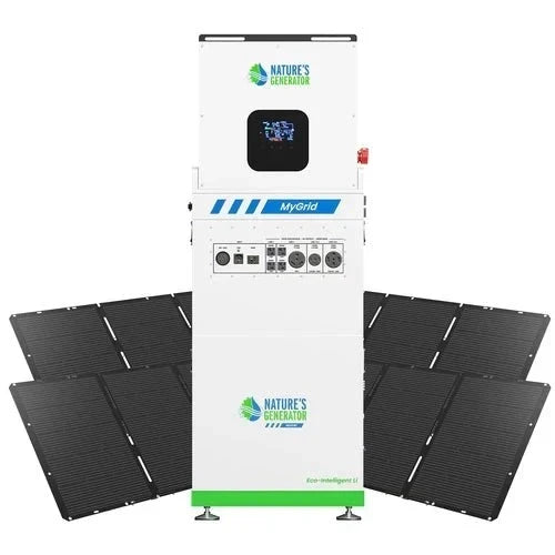 Natures Generator MyGrid 10K With 4 x 400W Folding Solar Panel