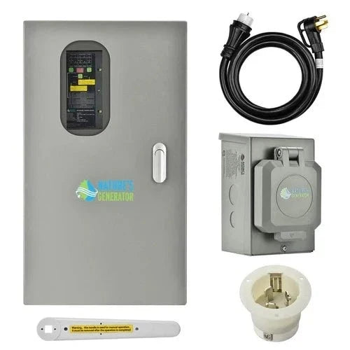 Natures Generator MyGrid 10K Solar Generator With 4 x 410W Rigid Solar Panels + 50A Automatic Transfer Switch