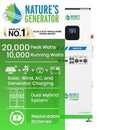 Natures Generator MyGrid 10K With Solar Battery + 50A Automatic Transfer Switch