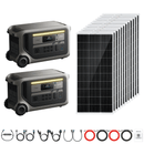 2 x Anker SOLIX F3000 + Custom Solar Panels Kits